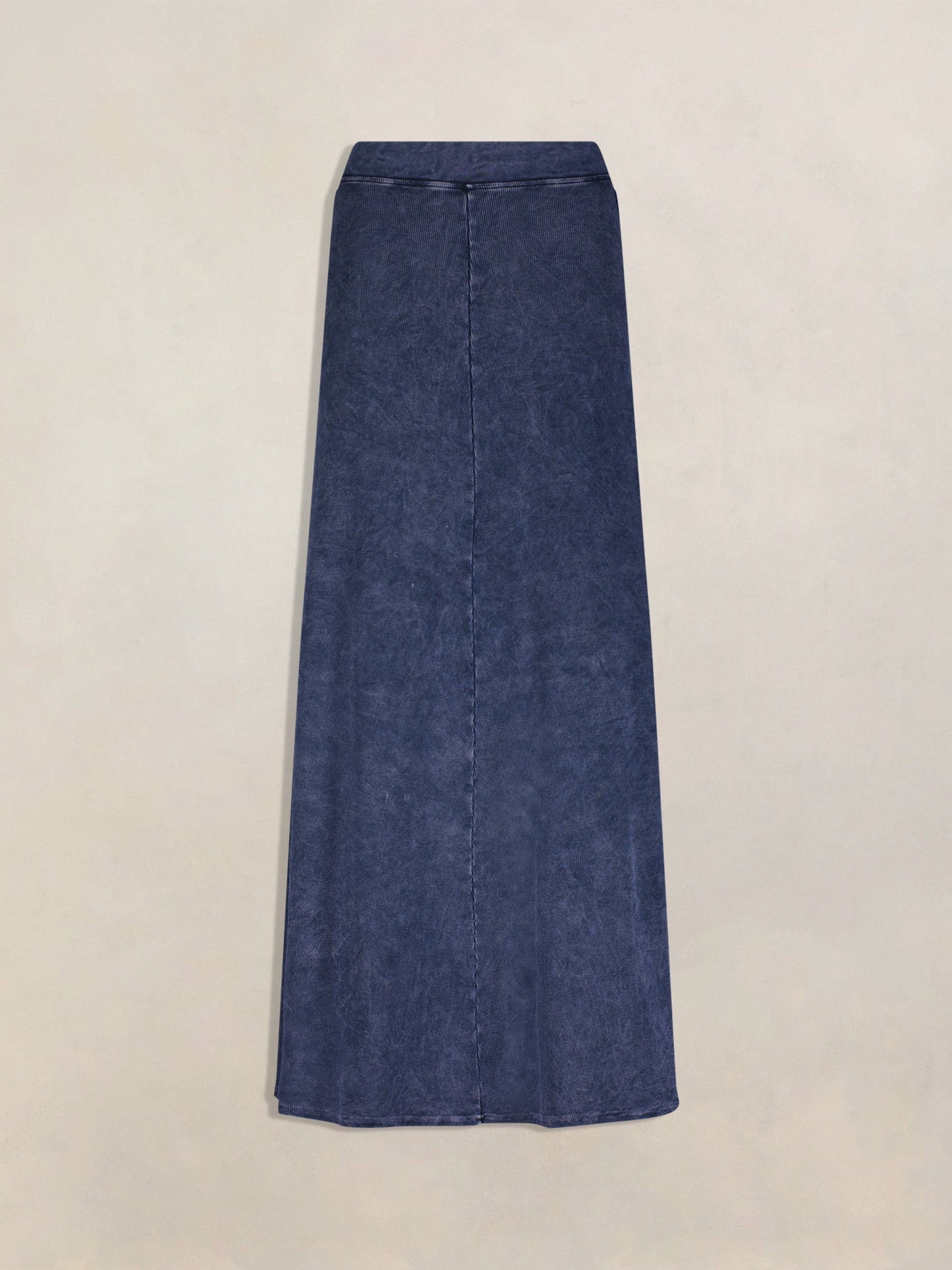 Hard Tail Ribbed Panel Maxi Skirt CS-128