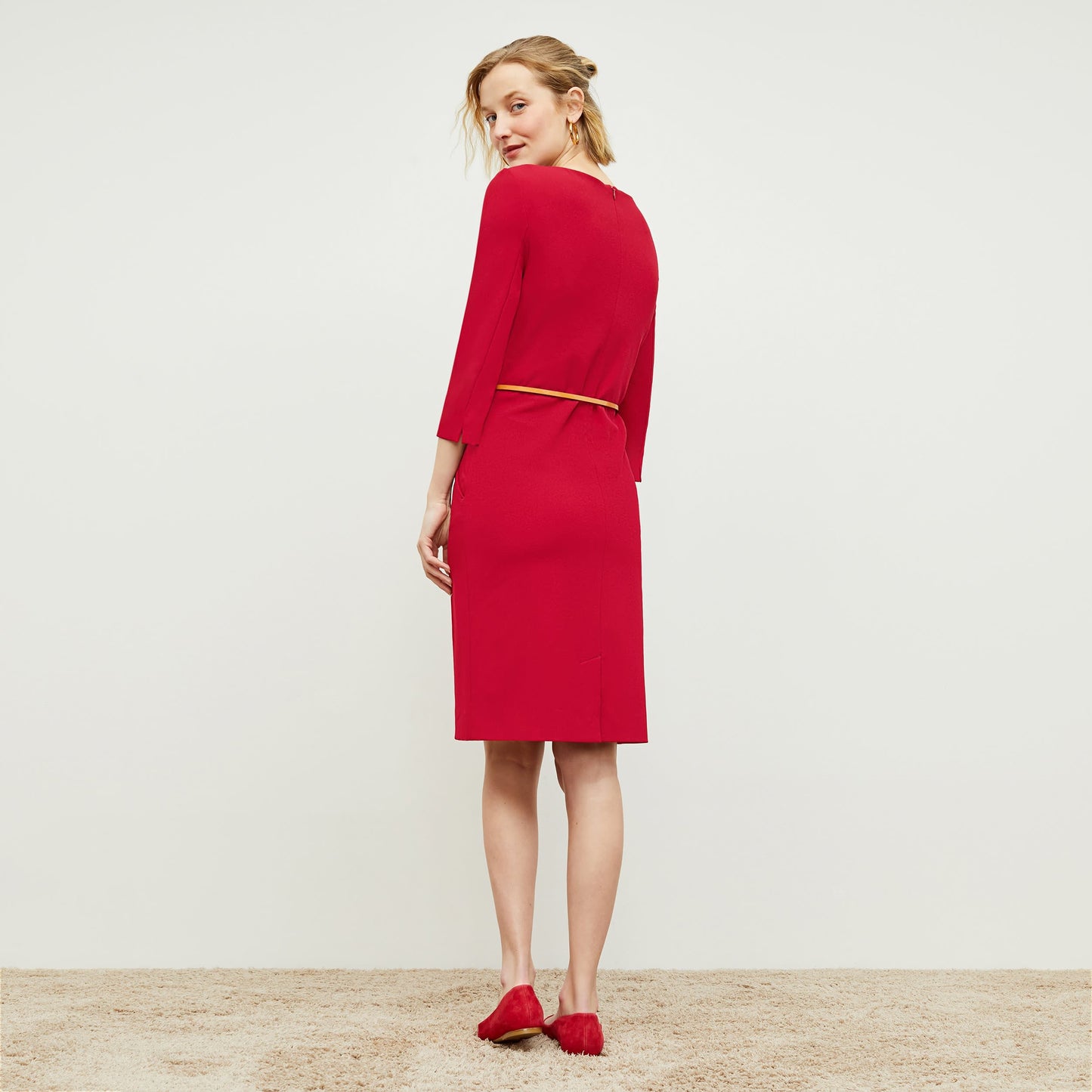 Etsuko Dress - Recycled WonderTex :: Rhubarb