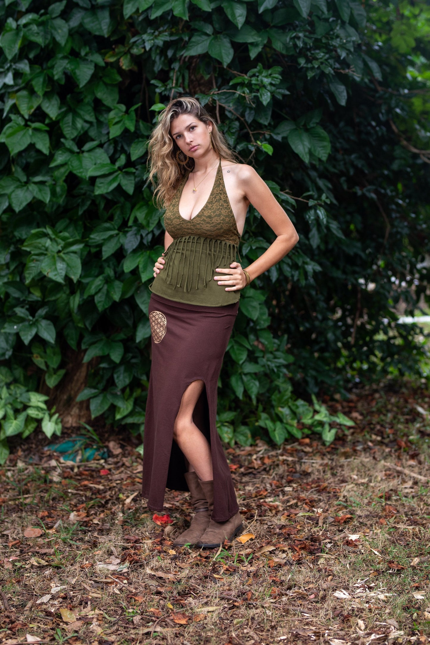 ASCENDANCE SKIRT IN BROWN