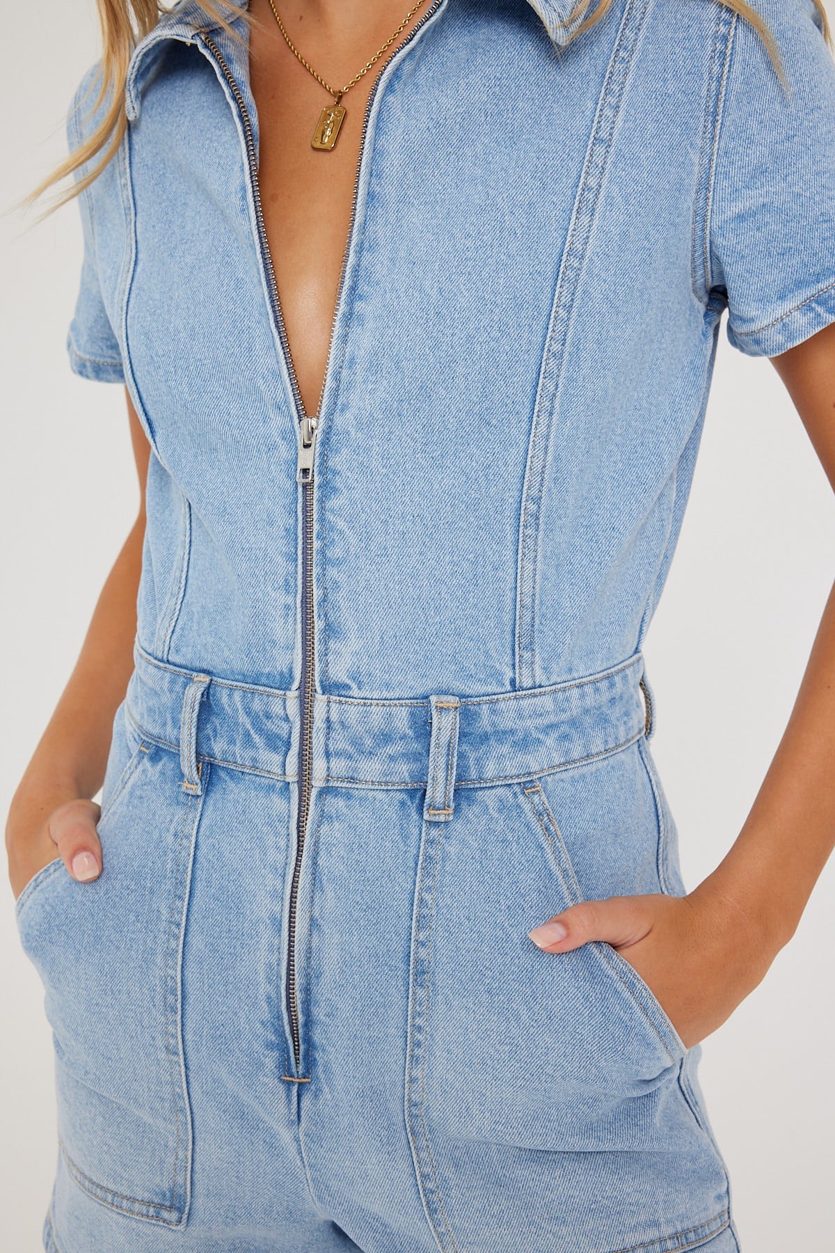 Lee Georgia Romper Blue