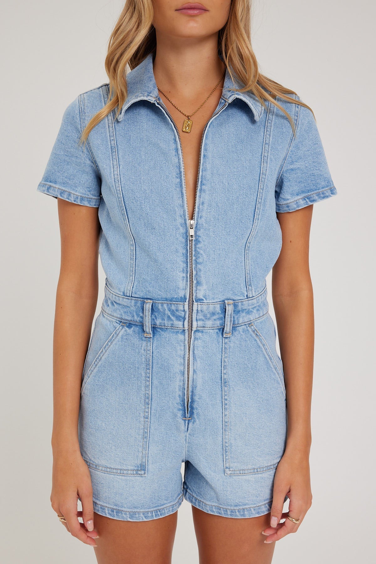 Lee Georgia Romper Blue