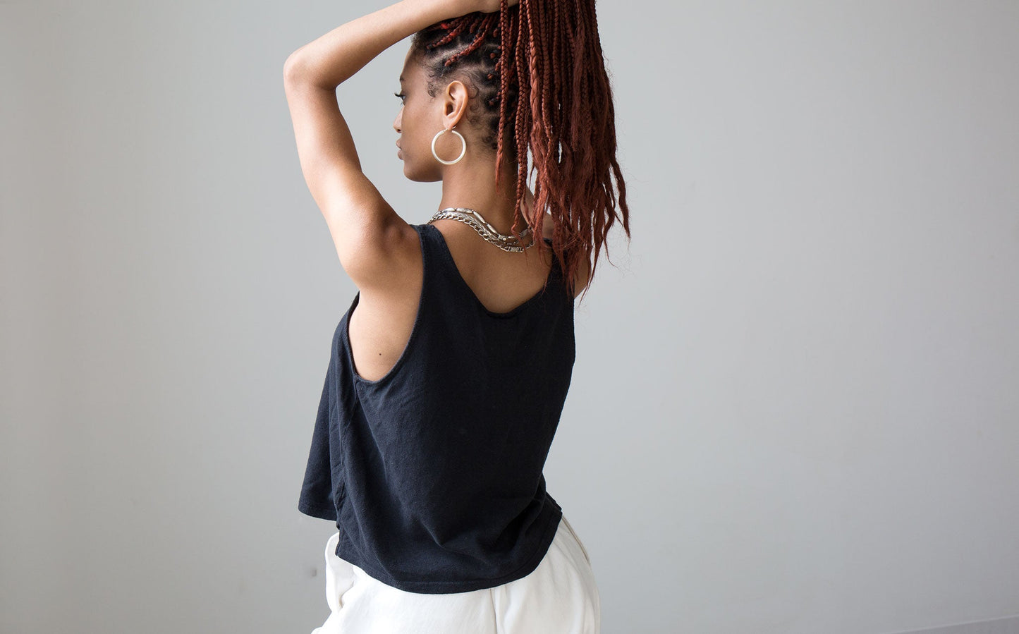 Jungmaven Black Cropped Tank