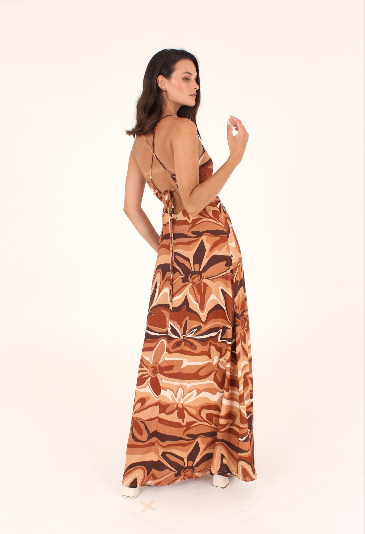 Sage Dress in Brown