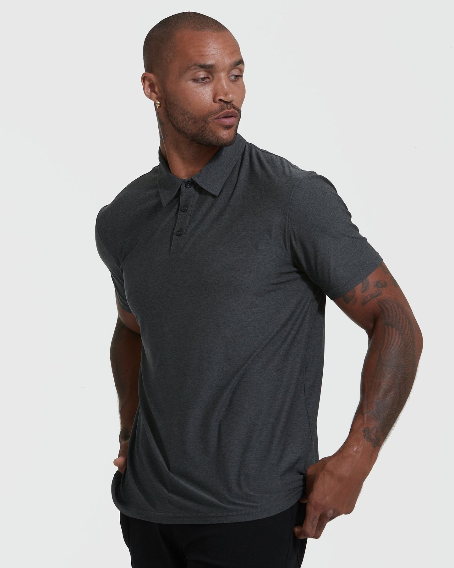 Heather Active Polo 3-Pack