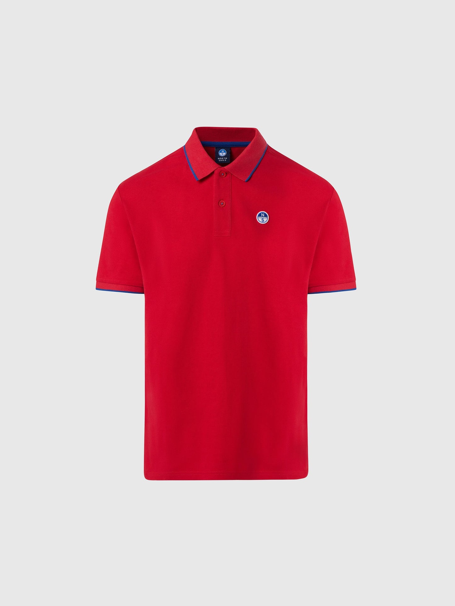 Polo shirt with logo collar