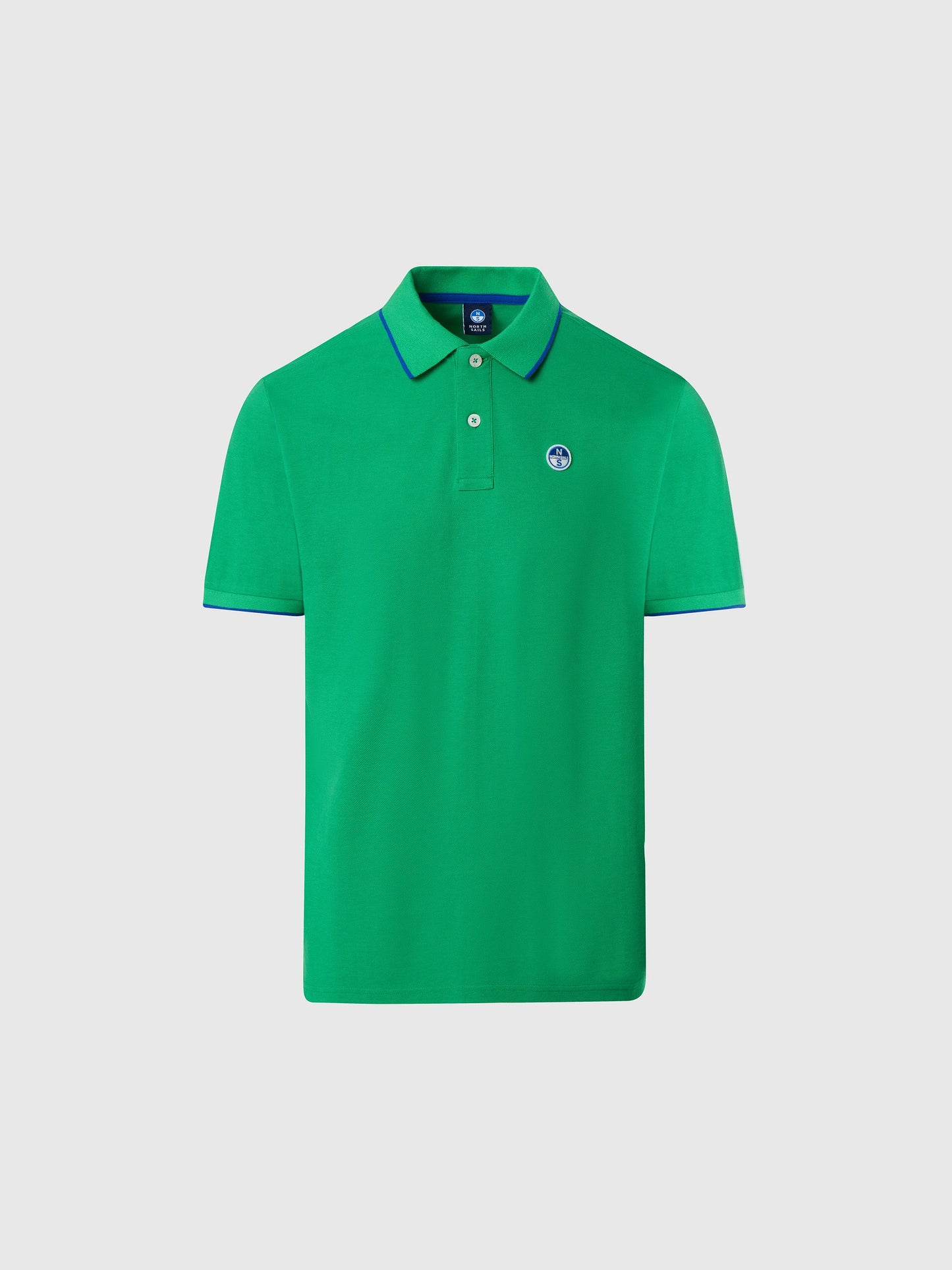 Polo shirt with logo collar