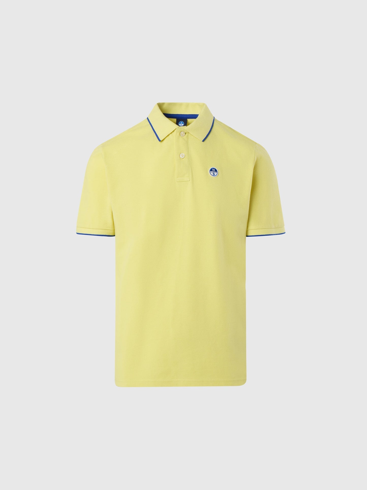 Polo shirt with logo collar