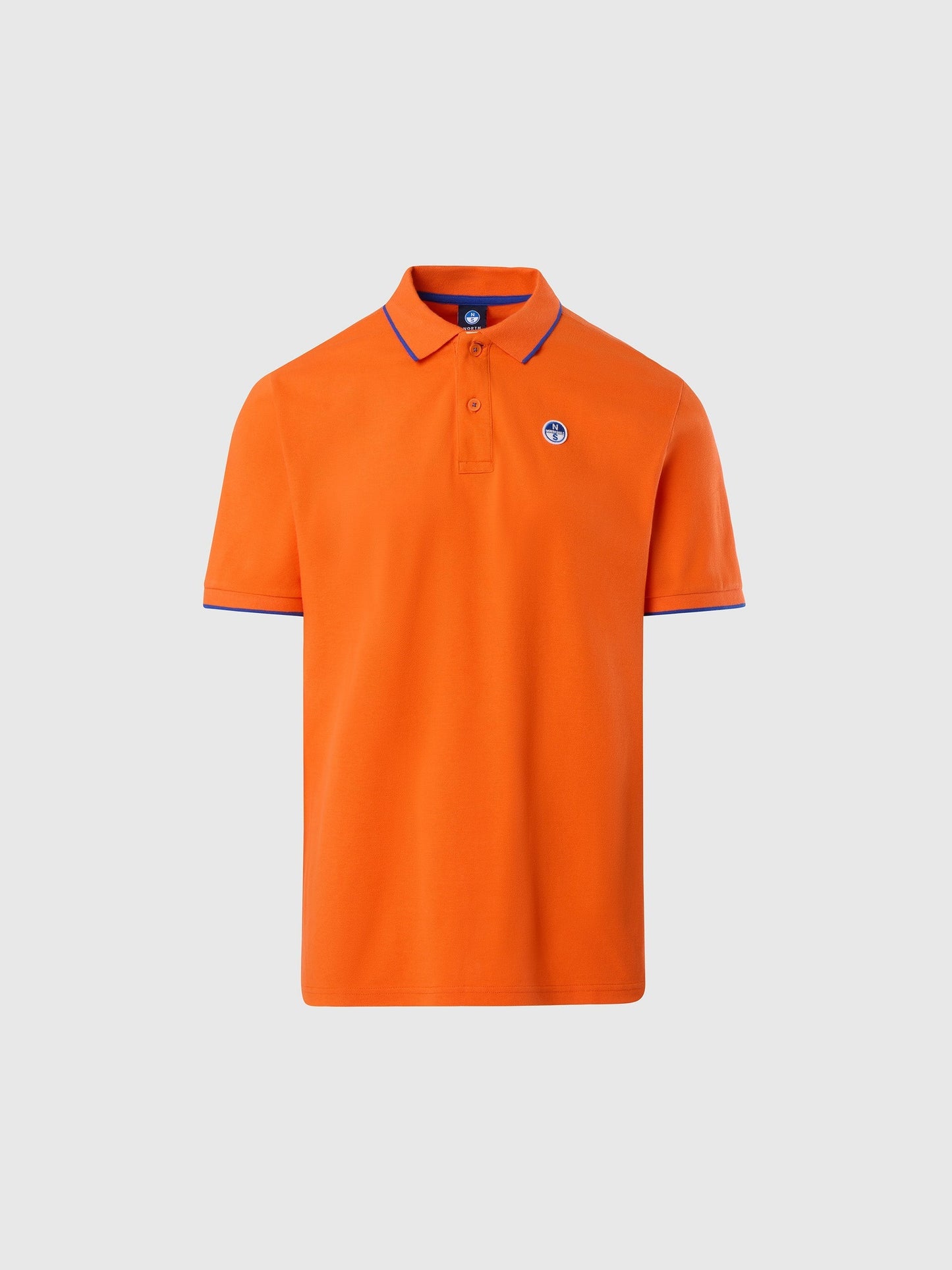 Polo shirt with logo collar
