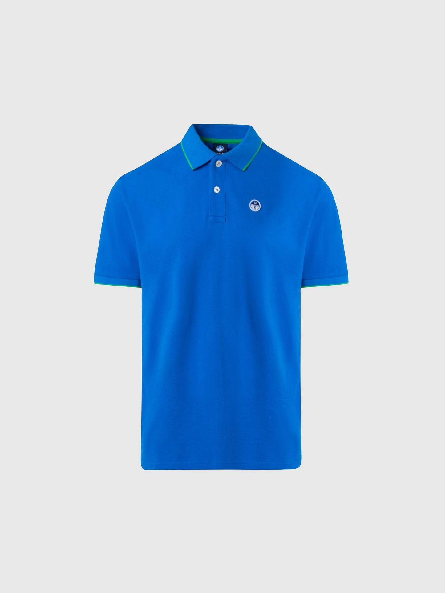 Polo shirt with logo collar
