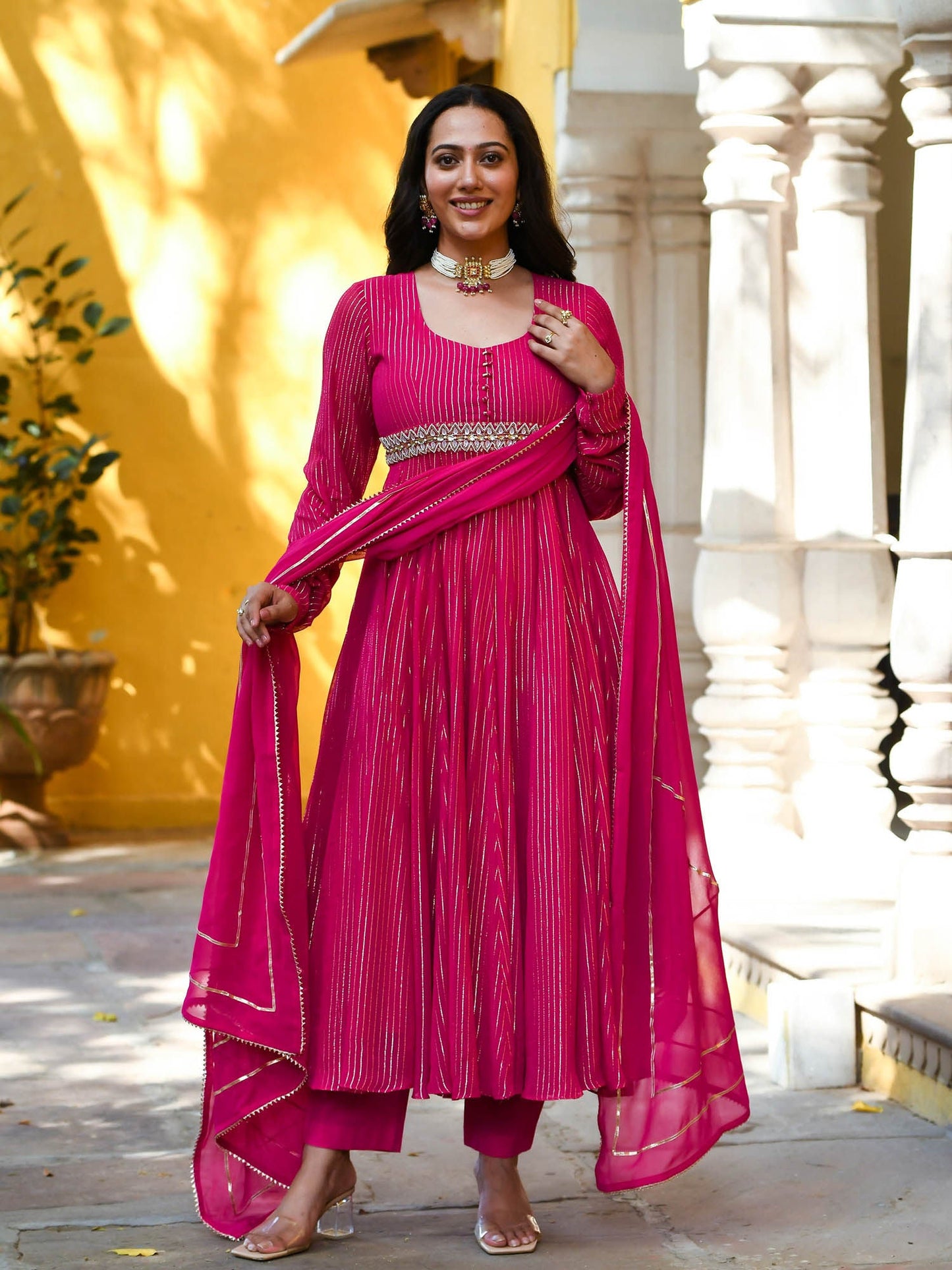Urbanstree Sanskriti Kurta Pink (Set of 3)