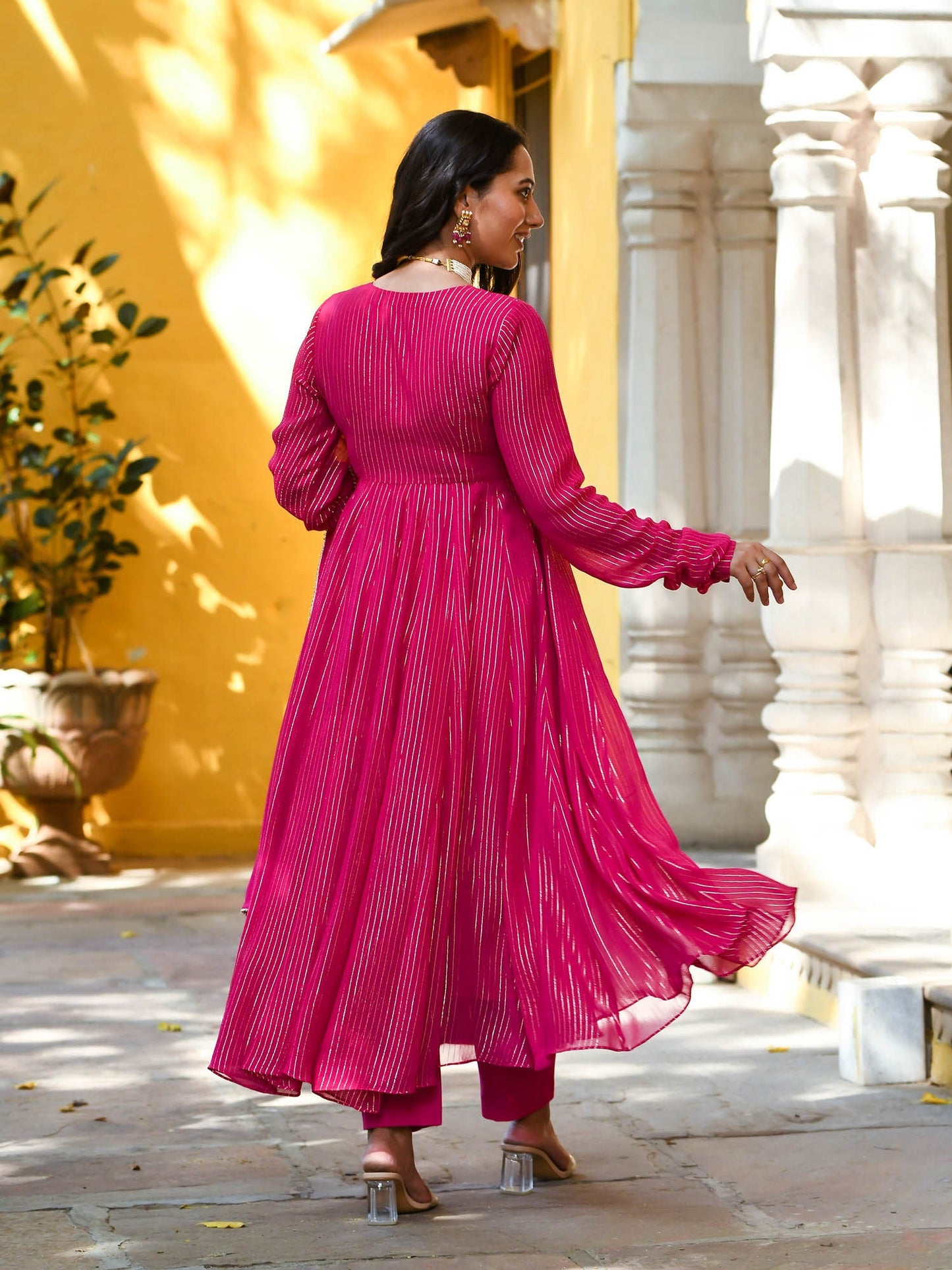 Urbanstree Sanskriti Kurta Pink (Set of 3)