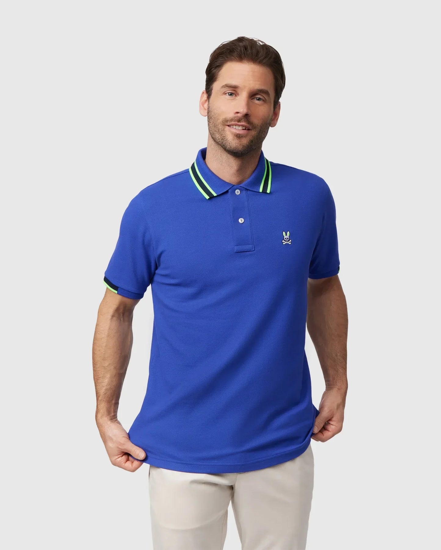MENS WOODSTOCK PIQUE POLO SHIRT - B6K141B200