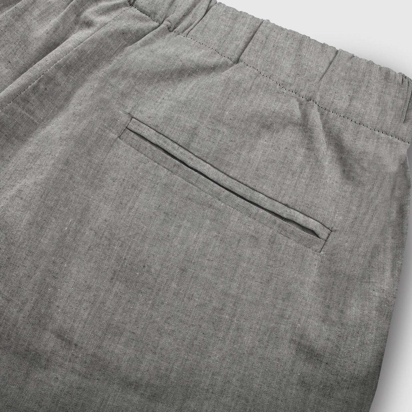 The Isla Pant in Charcoal Cotton
