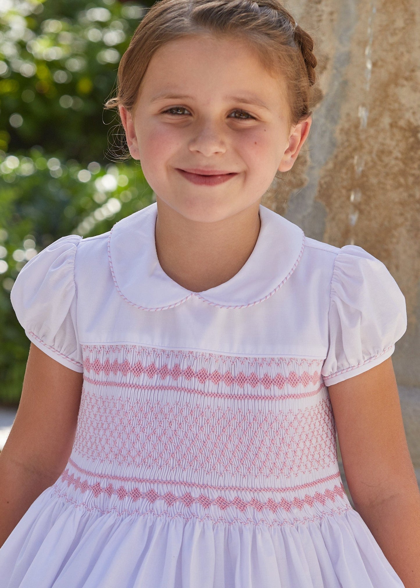 Smocked Emery Dress - Light Pink