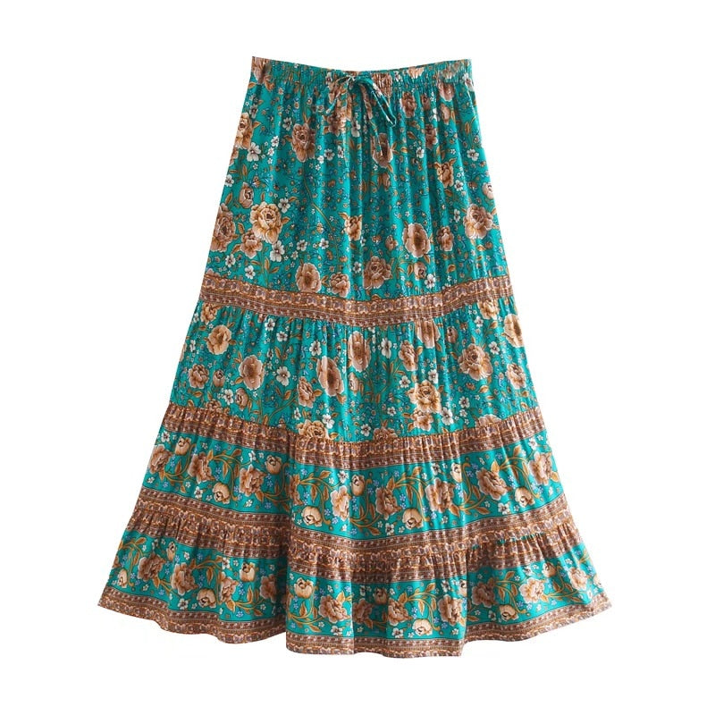 Ruffle Adjustable Swing Skirt
