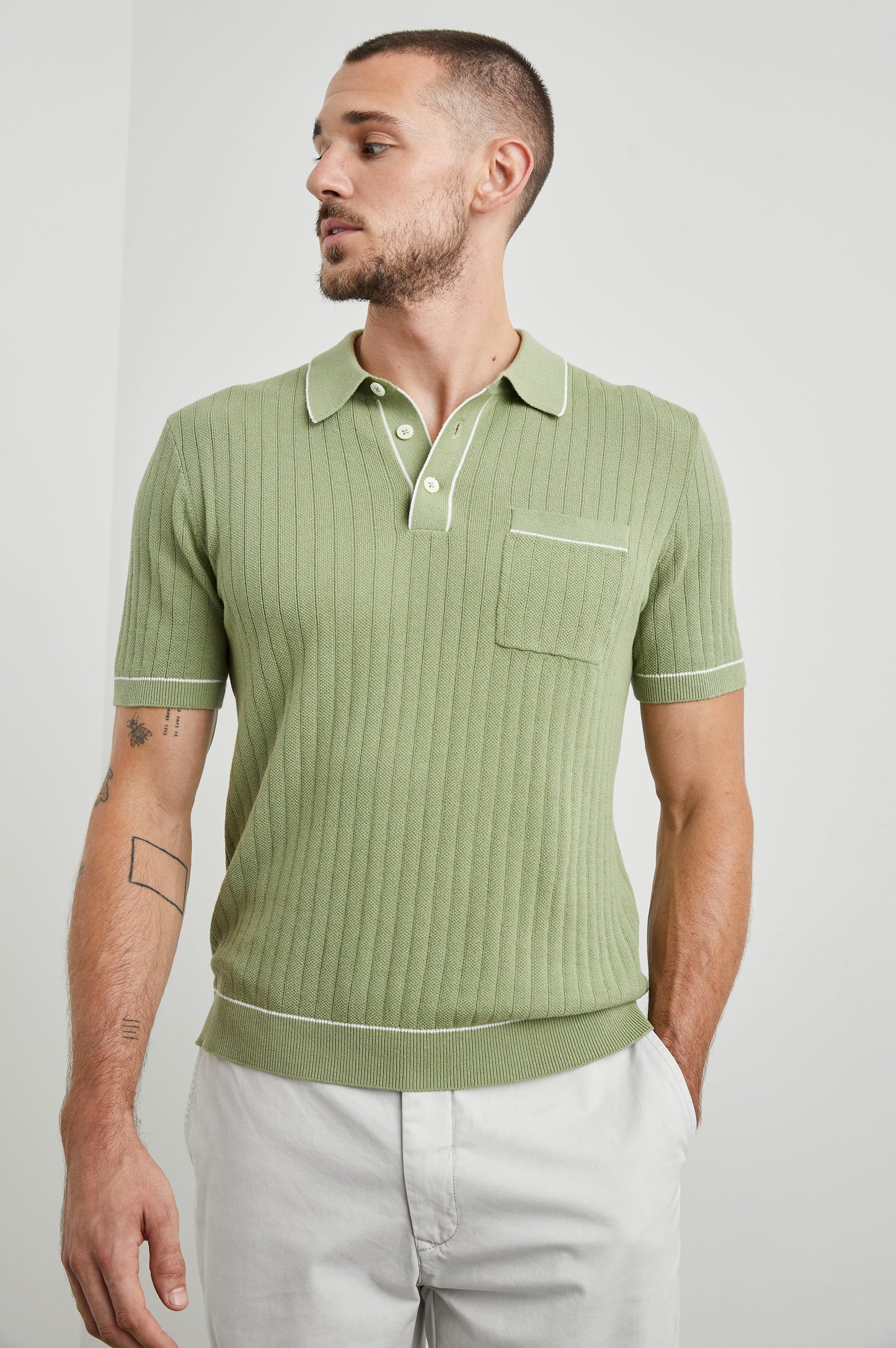 HARDY POLO SHIRT - ARUGULA