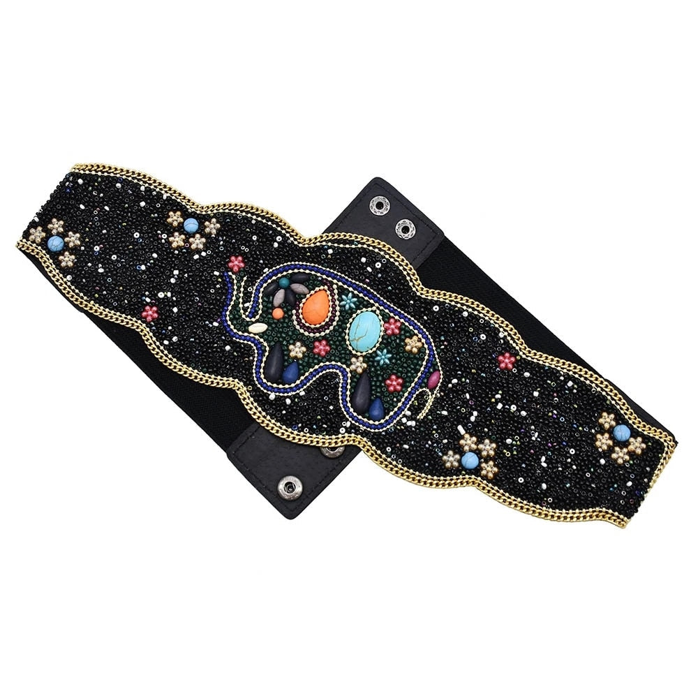 Handmade Flower Resin Beads Waistband