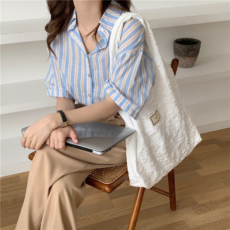 Retro Embroidered Large-capacity Shopping Bag