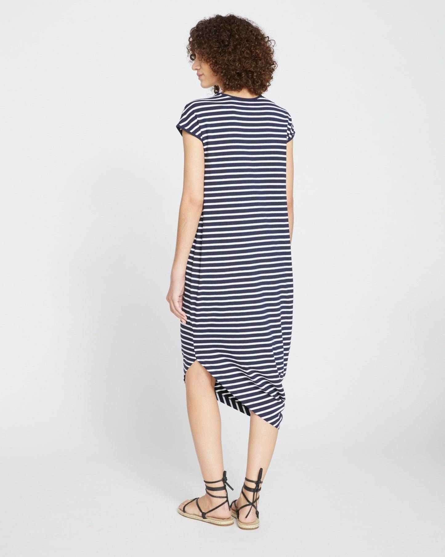 Iconic Geneva Dress - Midnight/White Stripe
