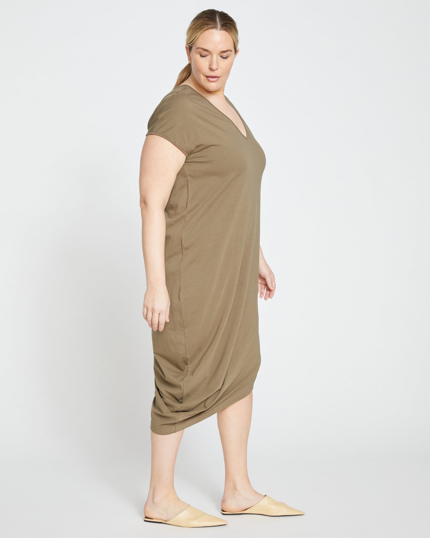 Iconic Geneva V-Neck Dress - Crocodile