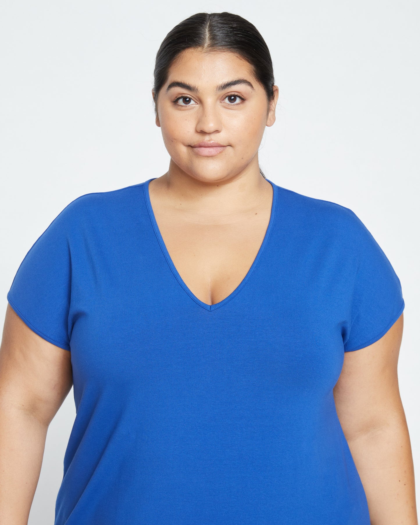 Iconic Geneva V-Neck Dress - Lapis