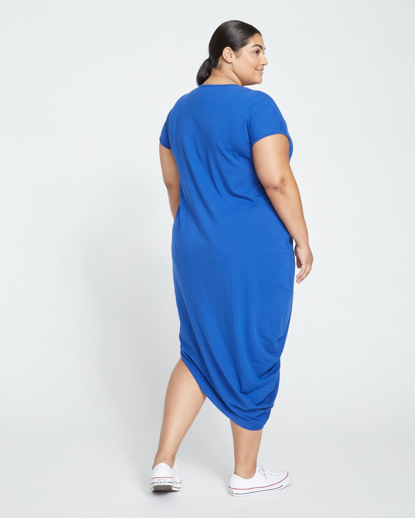 Iconic Geneva V-Neck Dress - Lapis