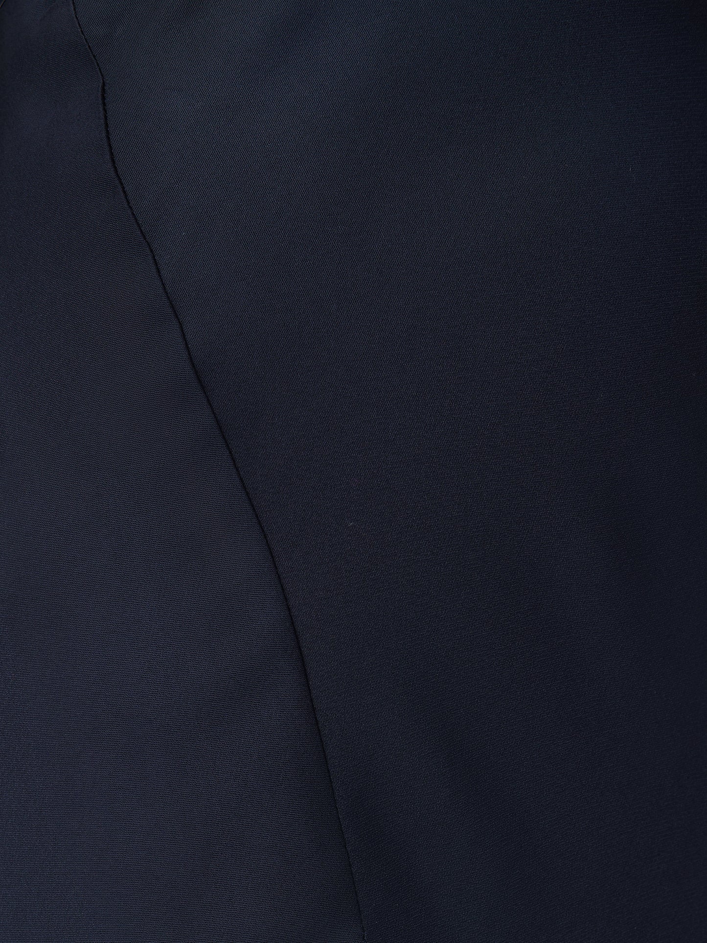 Satin Bias Asymmetric Skirt | Navy