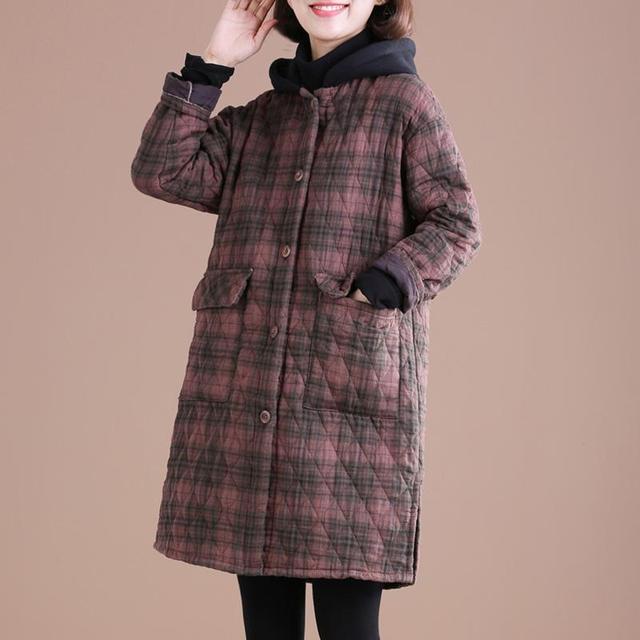 Women Vintage Hooded Winter Coats