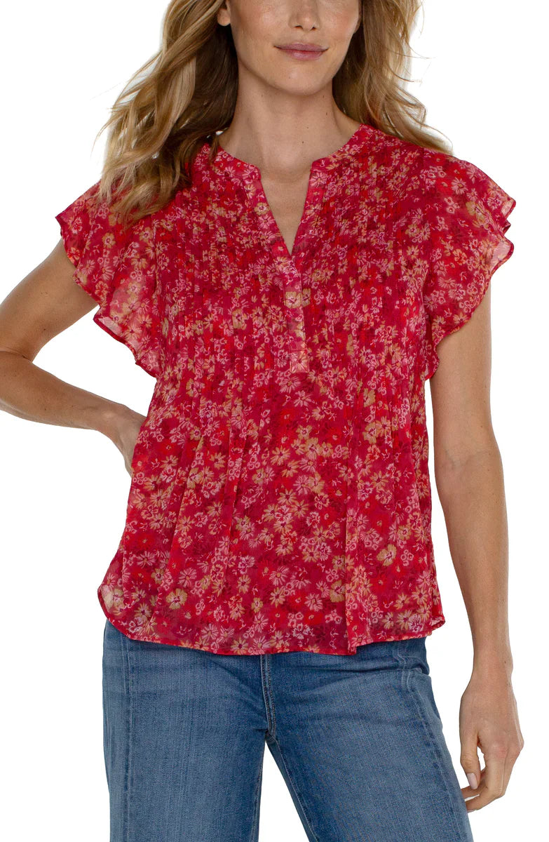 Flutter Sleeve Blouse