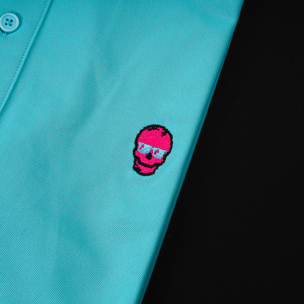 G/FORE 8-Bit Skull Polo Shirt