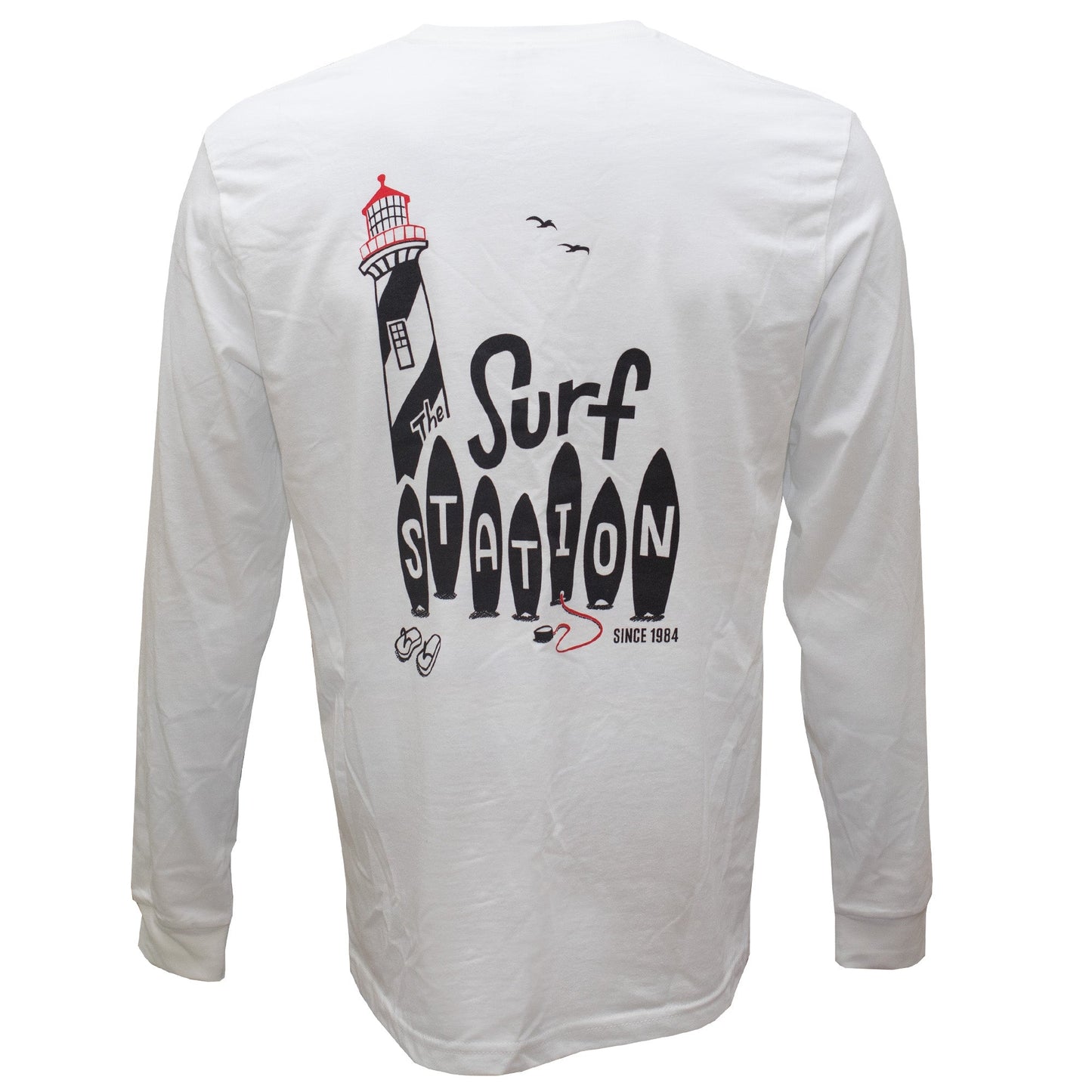Surf Station x Karen Pedone St. Aug Lighthouse Men's L/S T-Shirt