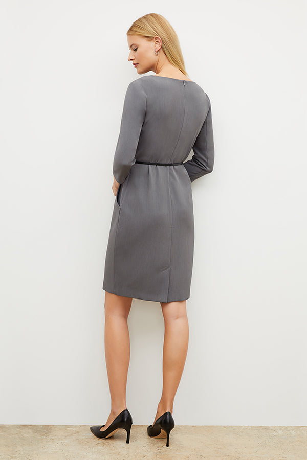 Etsuko Dress - Recycled WonderTex :: Steel Gray