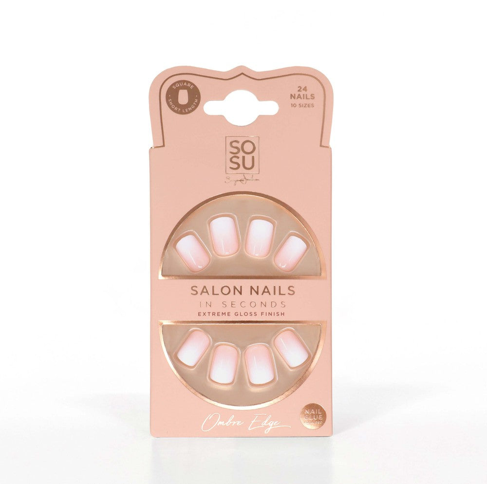 Ombre Edge Faux Nails