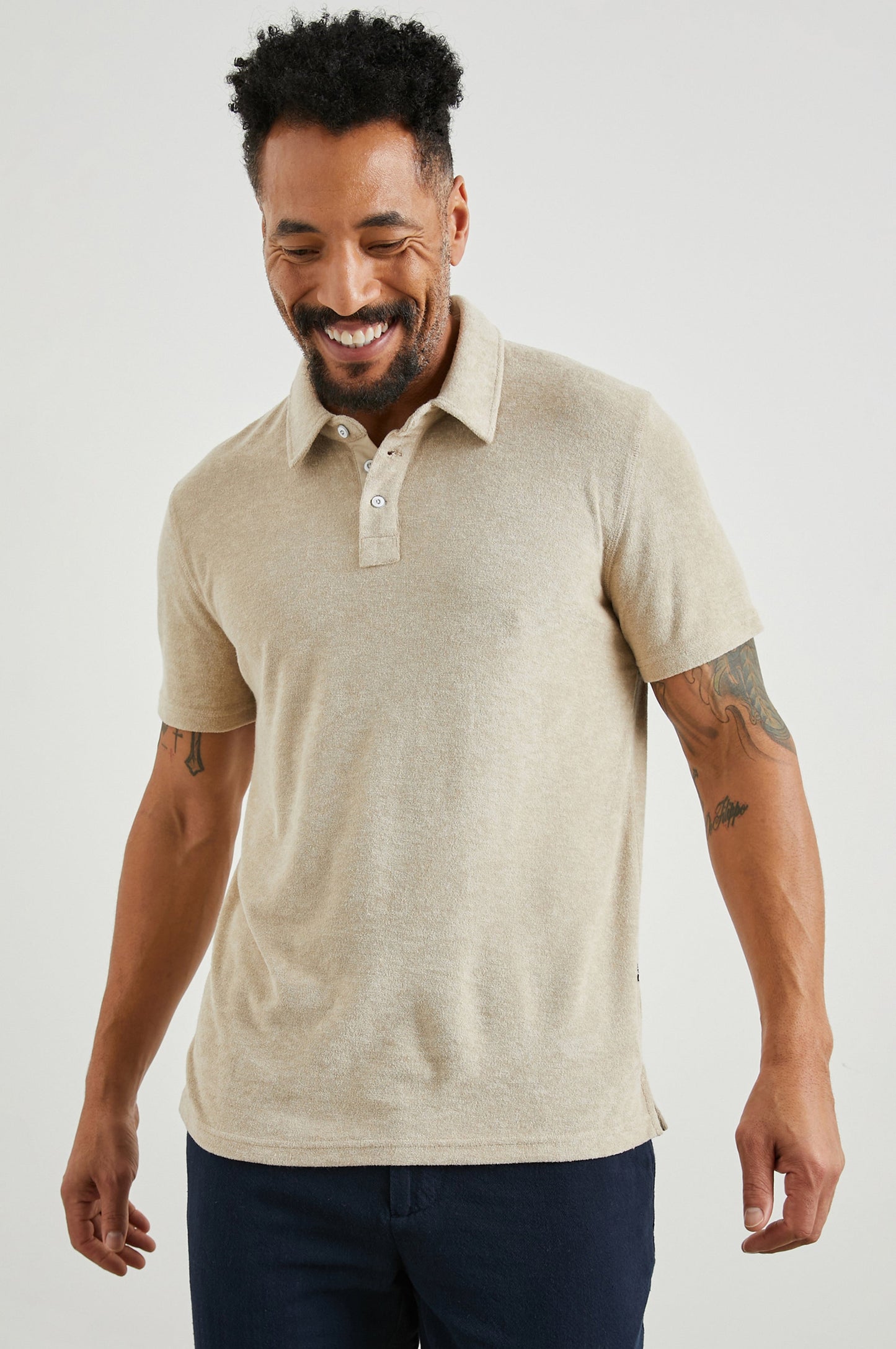 RHEN POLO SHIRT - CHICKPEA