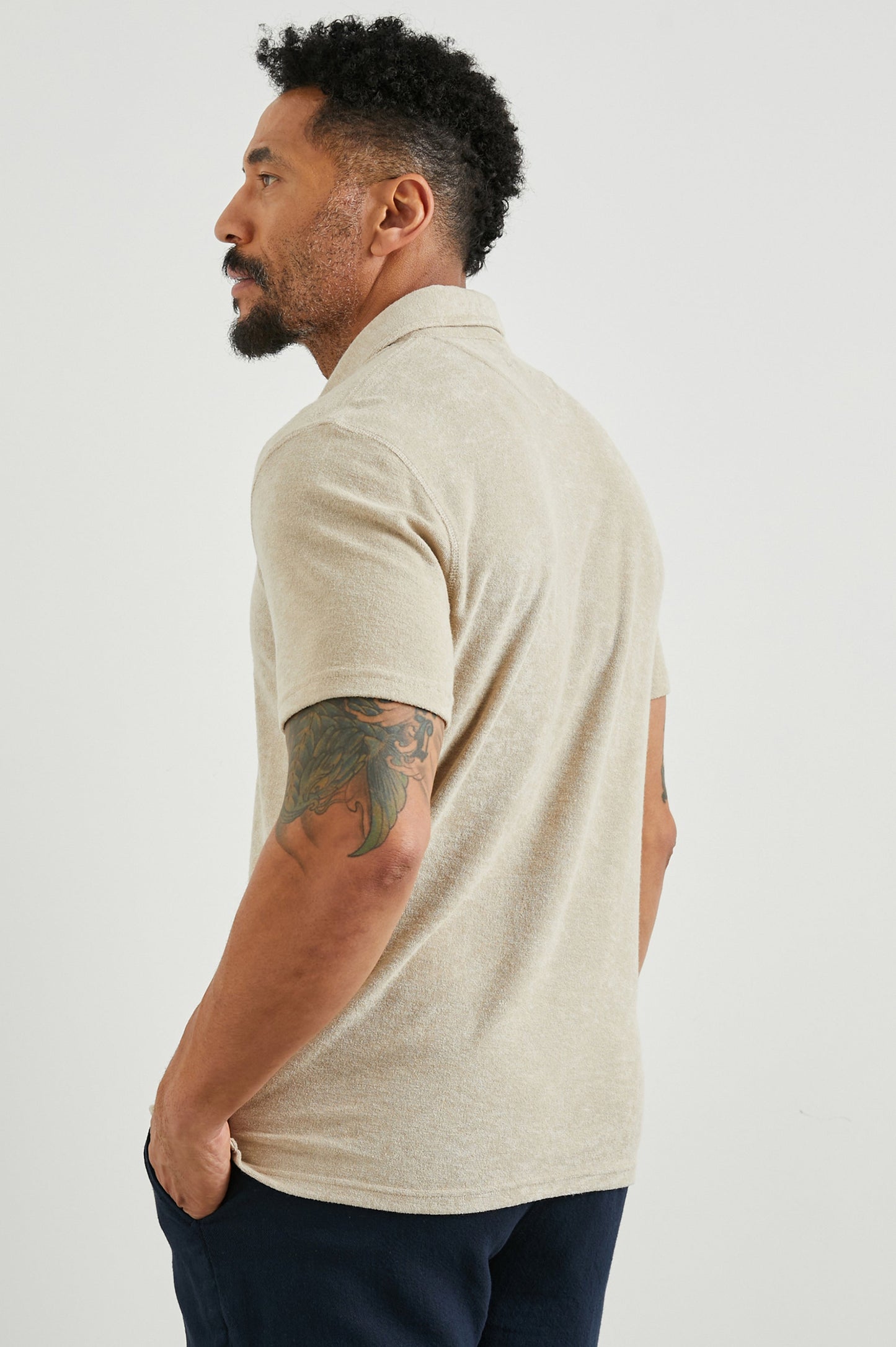 RHEN POLO SHIRT - CHICKPEA
