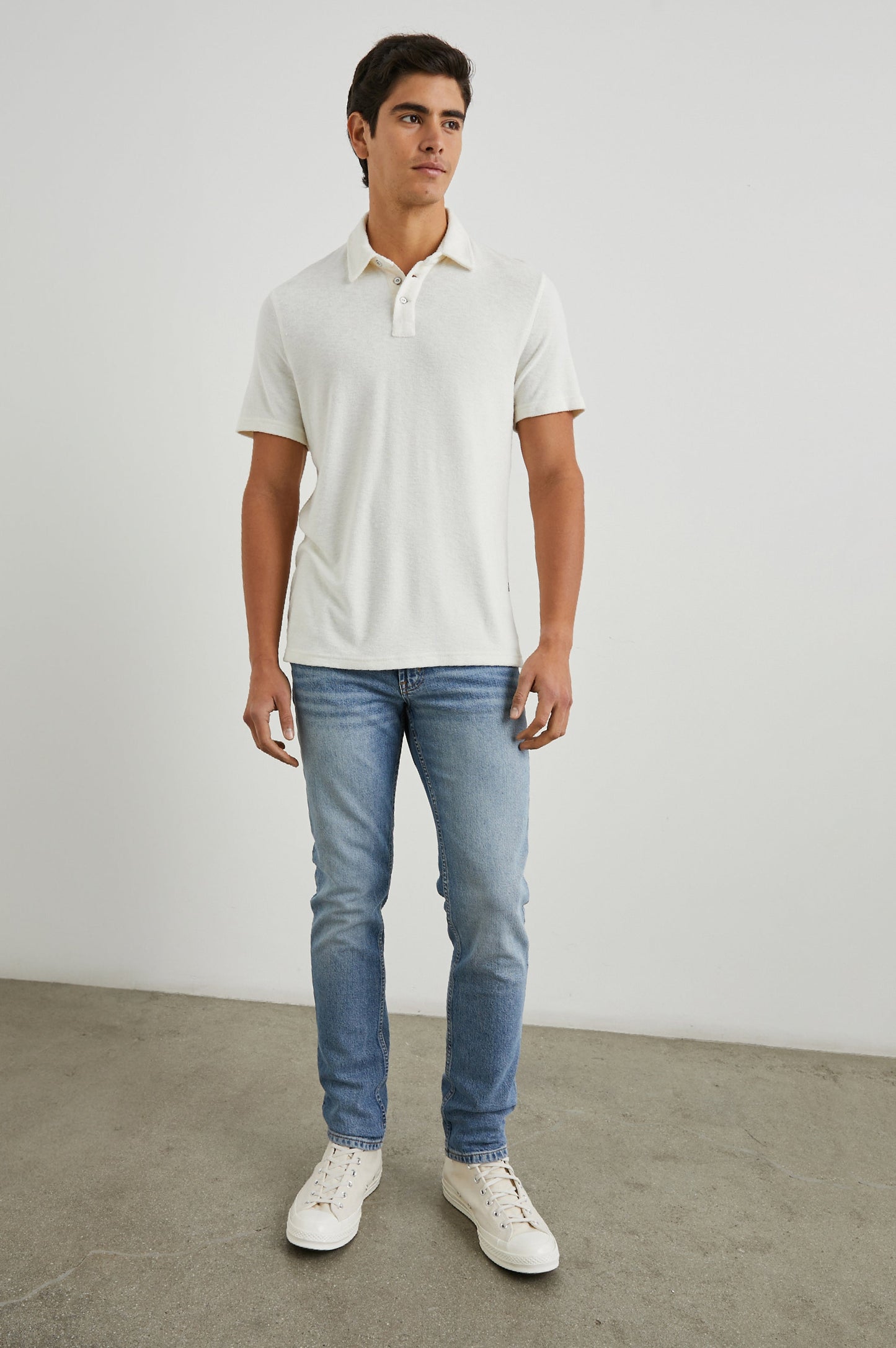 RHEN POLO SHIRT - PEARL