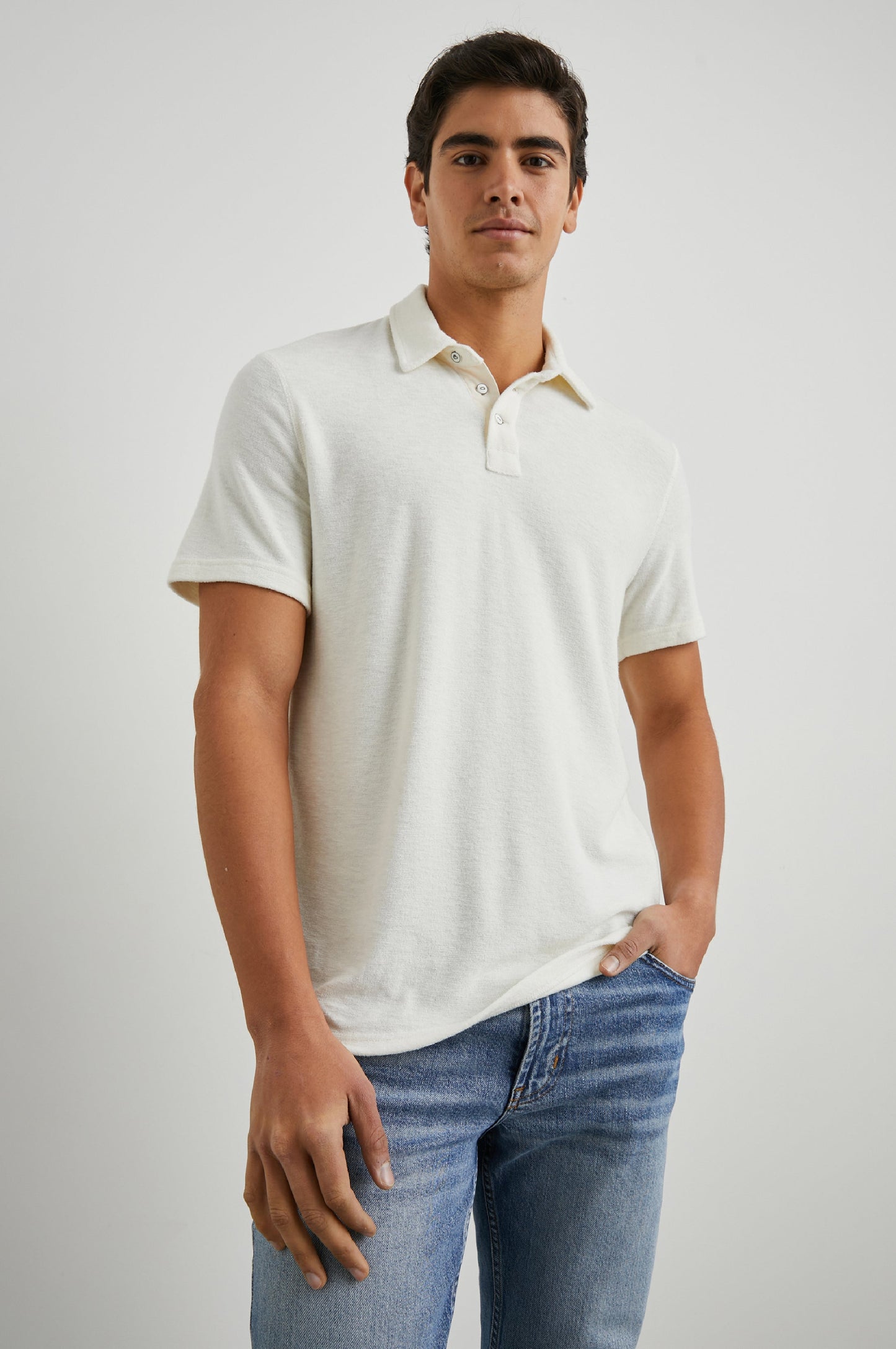 RHEN POLO SHIRT - PEARL