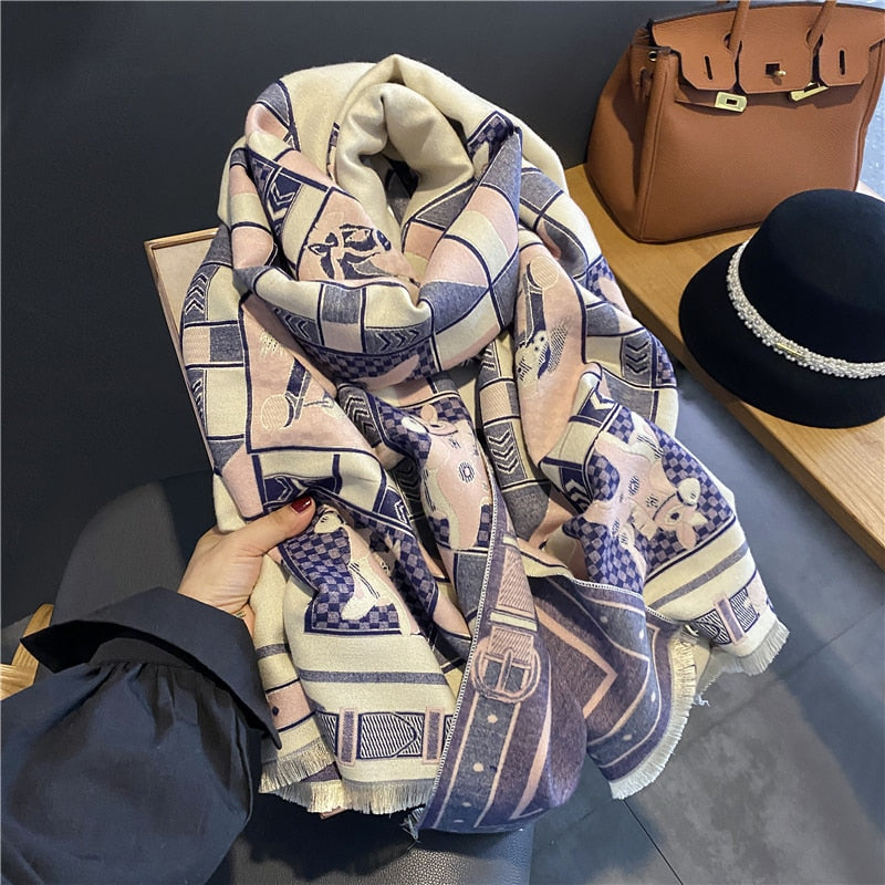 Women Cashmere High-Quality Pashmina Blanket