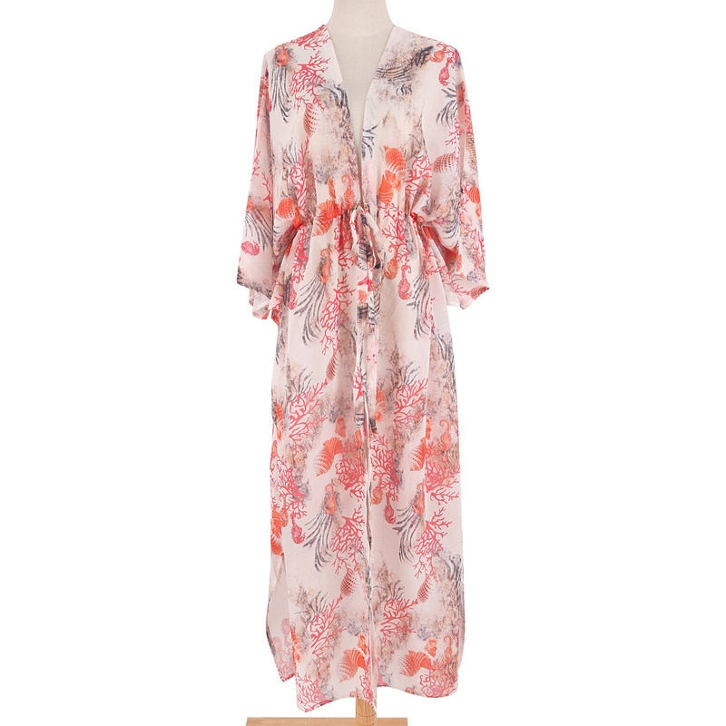 Boho Long Beach Kimono