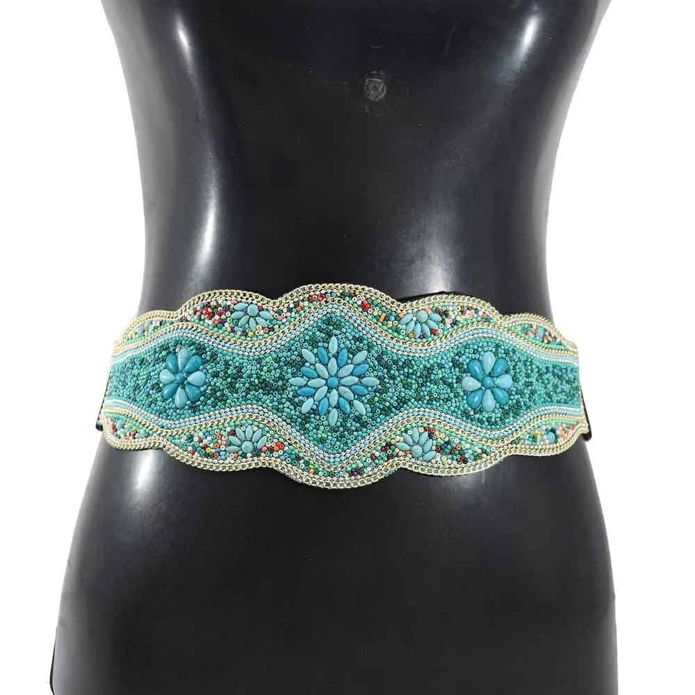 Handmade Flower Resin Beads Waistband
