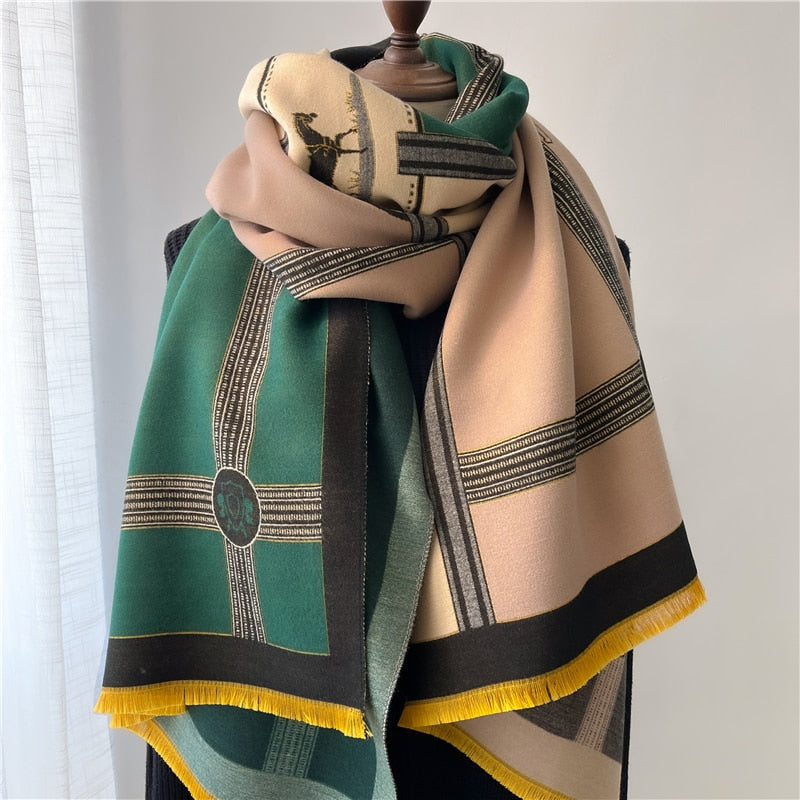 Women Cashmere High-Quality Pashmina Blanket