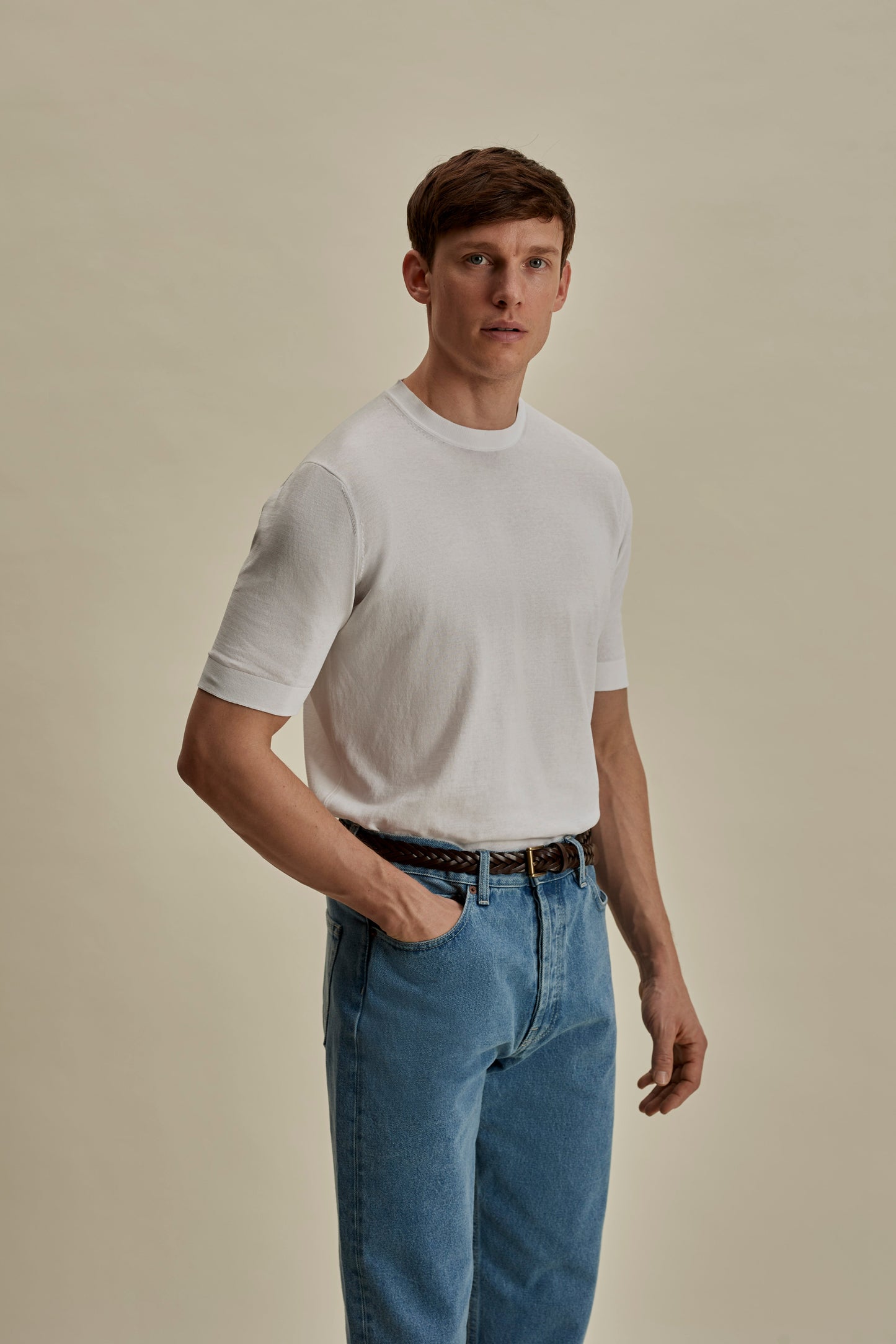 Crepe Cotton T-Shirt