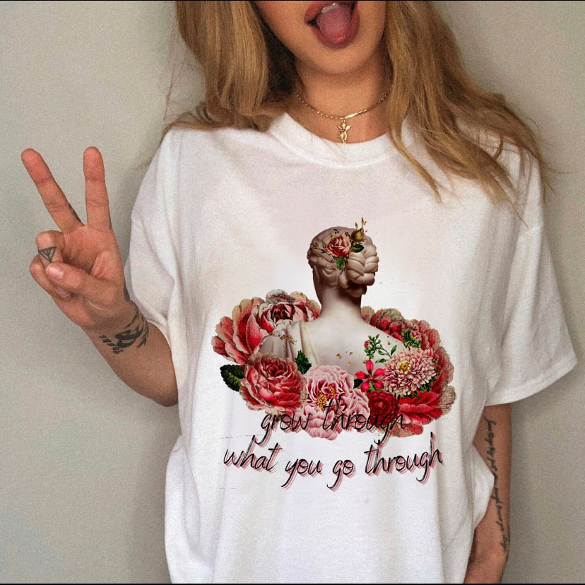 Women Leopard Skull Graphic Cow Bull T-shirt For Women - Size Medium