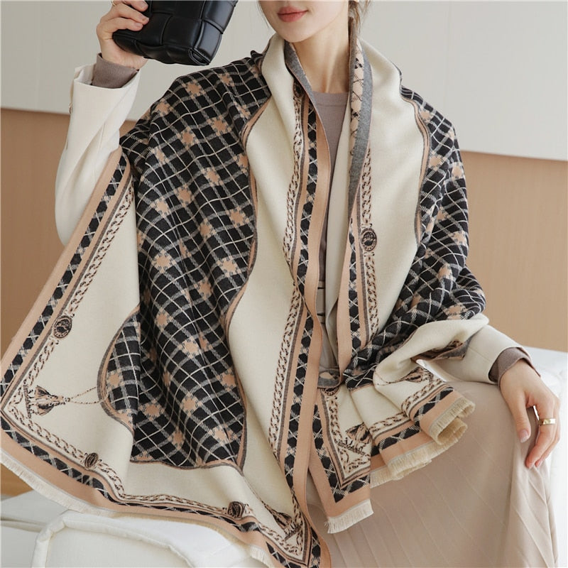 Women Cashmere High-Quality Pashmina Blanket
