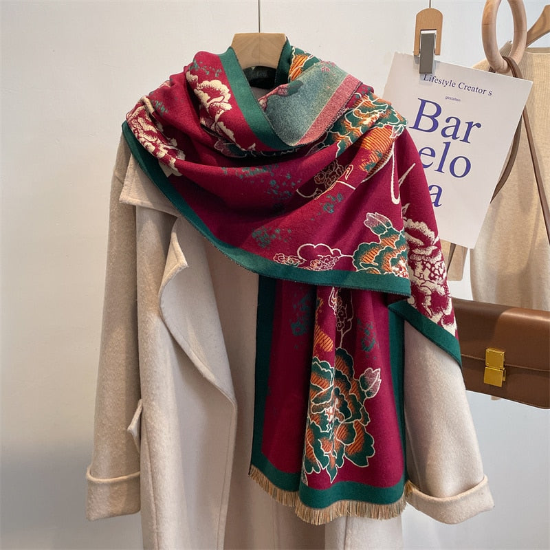Women Cashmere High-Quality Pashmina Blanket
