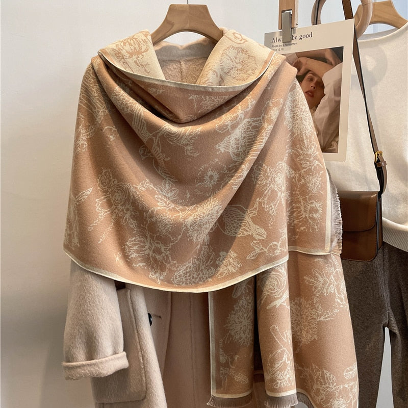 Women Cashmere High-Quality Pashmina Blanket