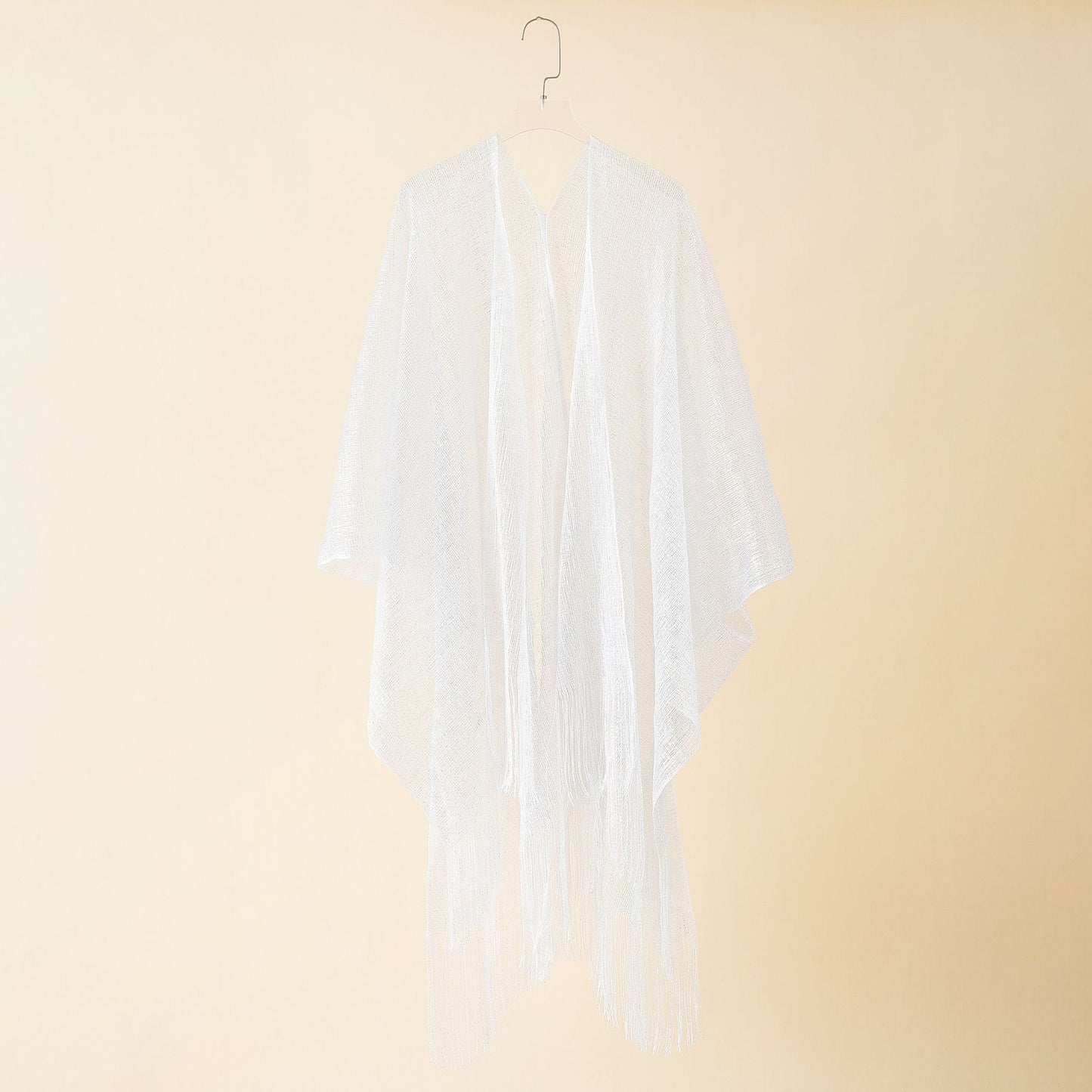 Sexy Beach See Through Kaftan Tassel Tunic Swimsuit Cover-up