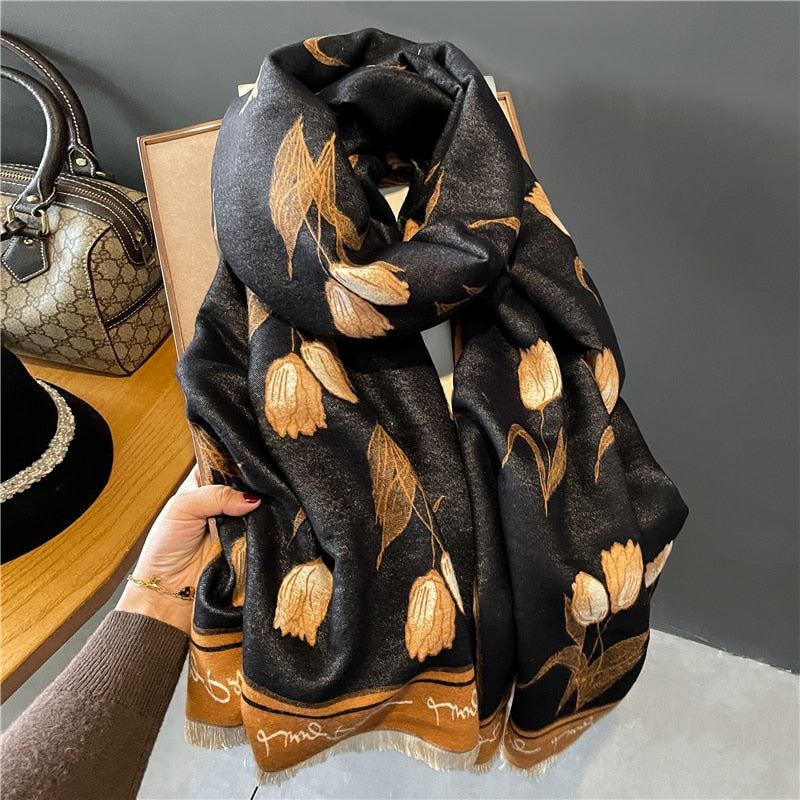 Women Cashmere High-Quality Pashmina Blanket