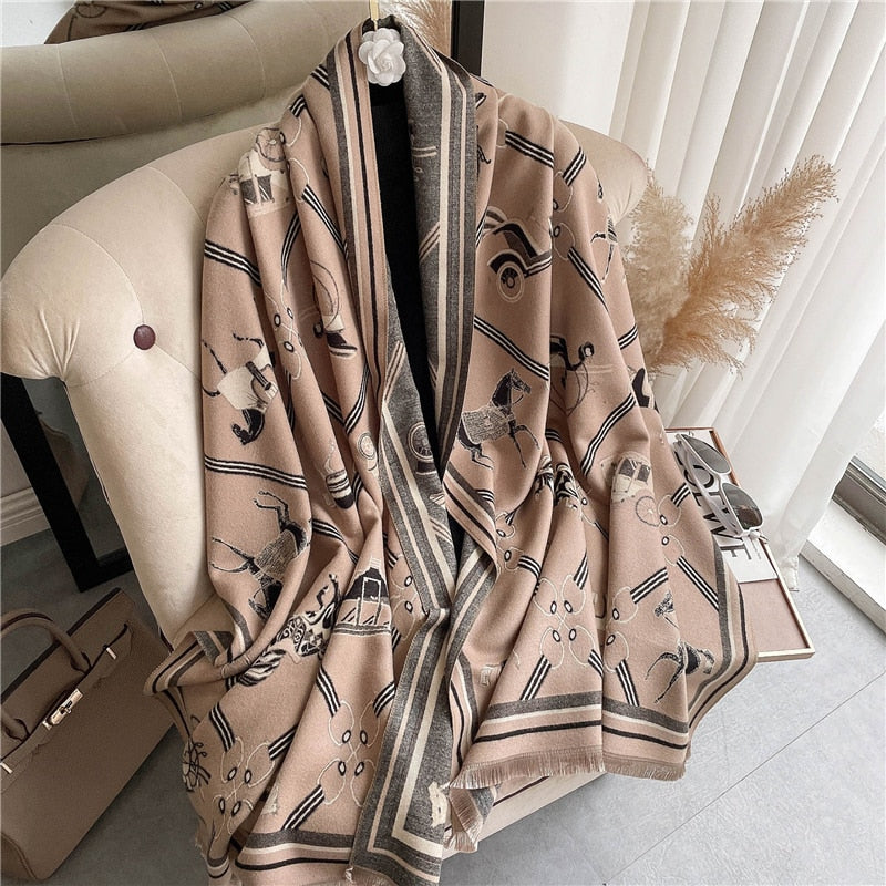 Women Cashmere High-Quality Pashmina Blanket