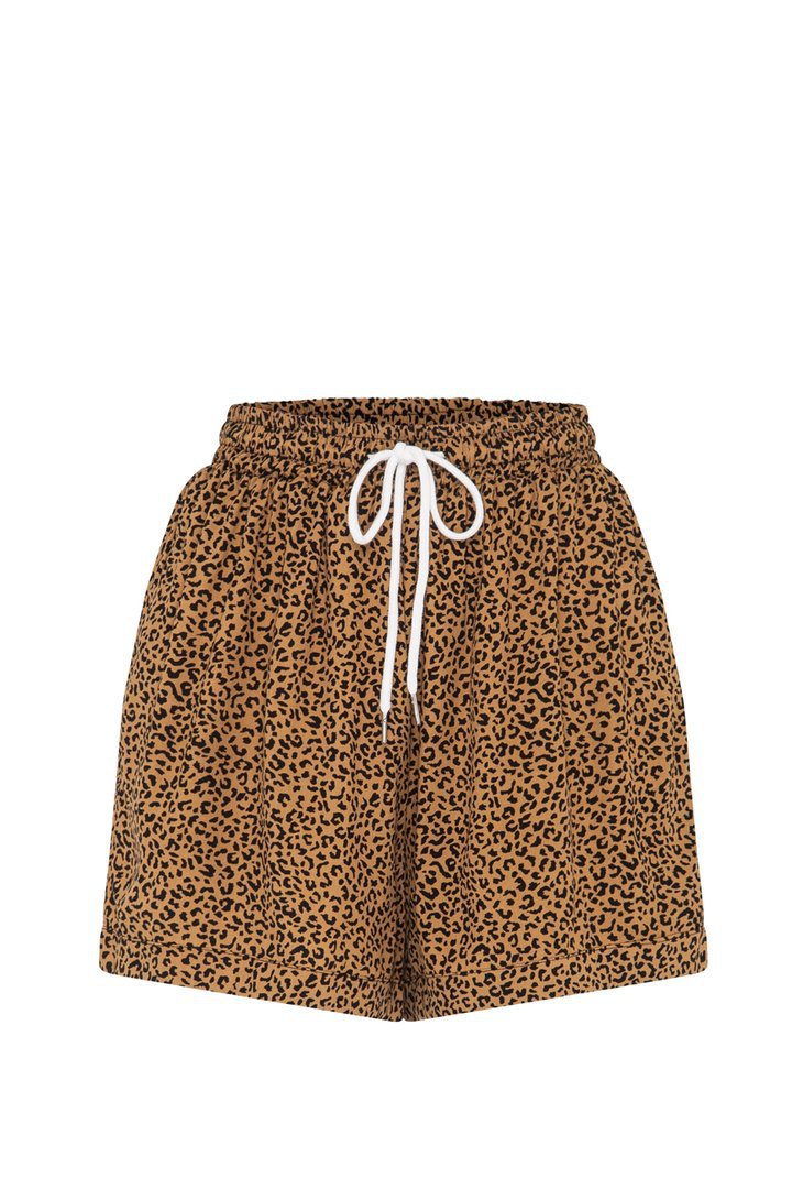Summer Boho Animal Print Elastic Rayon Cotton Short